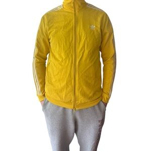 Adidas Originals Bright Yellow track Jacket size M